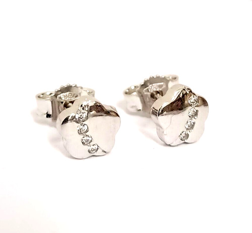 Orecchini oro bianco ct - bianco,