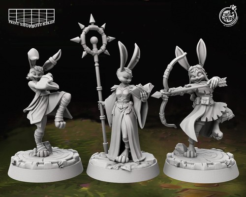 Set miniature hasenvolk helden - set,