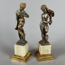 Coppia Sculture Veneri Ottone