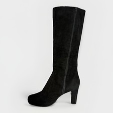 STUART WEITZMAN STIVALI PELLE SCAMOSCITA NERO