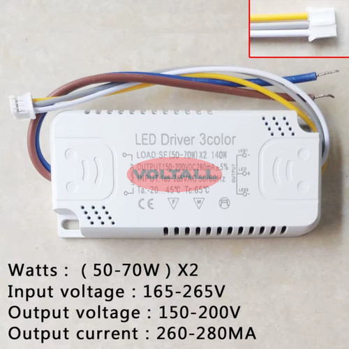 X2led 70w driver 3 colori - x2led, 50-70w