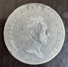 Italie - Carlo Felice - 5 lire 1826 Turin