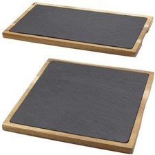 Tagliere ardesia legno - in,