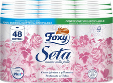 Foxy Seta | Carta Igienica 200 Strappi X 48 Rotoli, 2 Veli Elevato Spessore | Co