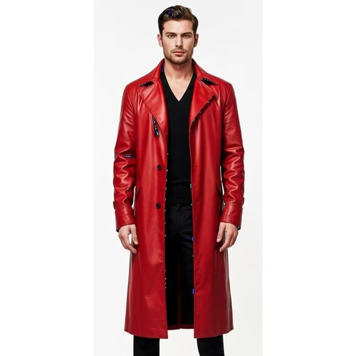 Trench cappotto uomo rosso - , e