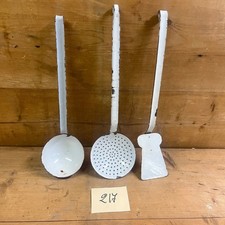 3 Mestolo Antico smaltato anni