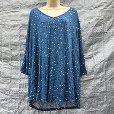 Top tunica Evans blu a pois UK