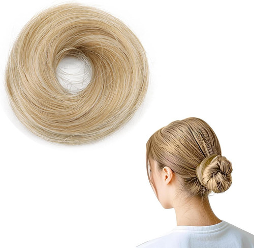 Chignon finto liscio con - chignon,