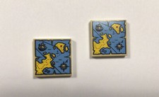 LEGOx2 Tile 2x2 BEIGE CON TESORO DEI PIRATI carta 3068bpb0929. Nuovi