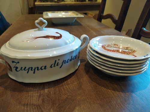 Servizio pesce porcellana - servizio,