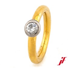 Anello Solitario 750/18K Oro