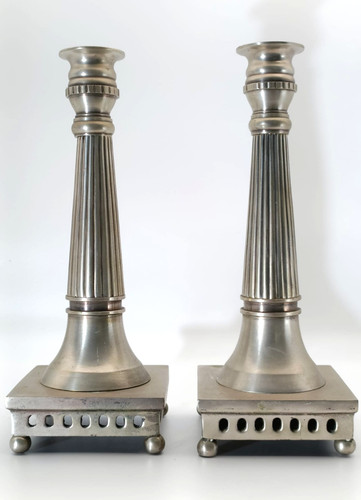 Coppia candelabri vintage - coppia, di