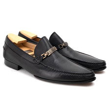 Mocassini Dolce & Gabbana D&G in pelle neri da uomo Made in Italy UK7 US8 EU41