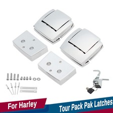 Moto Per Harley Touring Tour-Pak Pack Kit Chiusure+Cerniera+Lock Key 1993-2013