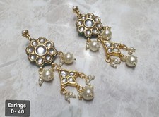 Orecchini a perno Kundan Meena