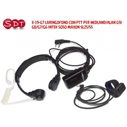 Laringofono con ptt - x-19-g7,