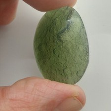Moldavite cabochon lati - moldavite,