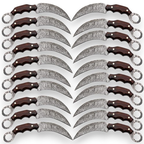 Handmade lot damascus steel - lot,