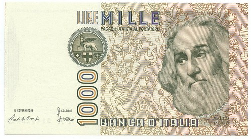 1000 lire errore - 1000,
