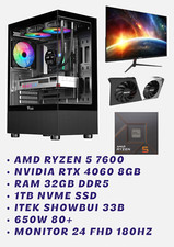 PC GAMING + MONITOR AMD RYZEN