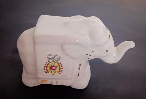 Elefante ceramica bianca