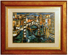 GIUSEPPE VIOLA ( Milano 1933-2010) OLIO SU TELA 30X40 + AUTENTICA