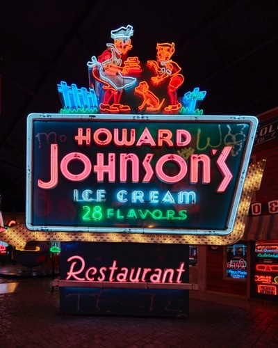 Insegna neon howard johnson - insegna,