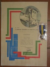 attestato diploma + medaglia