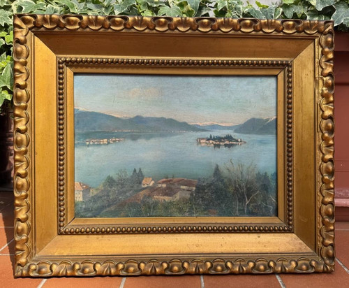 Dipinto olio tavola - su,