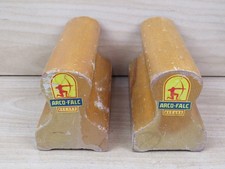 vecchia COPPIA DI MANIGLIE ATTREZZI GINNASTICA IN LEGNO ARCO FALC parallele di