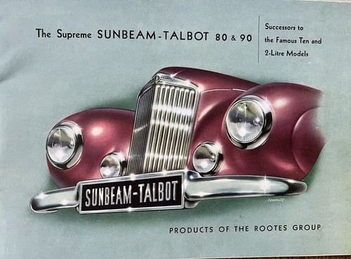 Sunbeam talbot brochure - talbot,