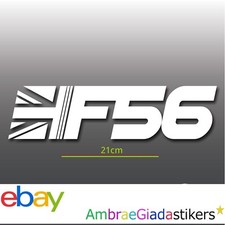 Adesivo Decalcomania Vinile F56 Mini Cooper S Union Jack