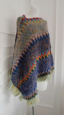 Poncho maglia uncinetto