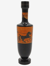 LIQUORE CORFINIO GIULIO BARATTUCCI DECANTER VUOTO  VETRO OPALINO VINTAGE