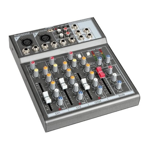 Mixer audio stereo 4ch - usb, mp3
