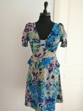 Abito Floreale Multicolore TG 42 Spirit  Modello Stile Anni '40 Bellissimo