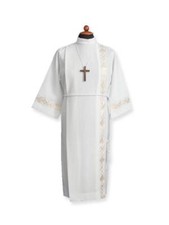 TUNICA PRIMA COMUNIONE CON DUE PIEGONI SUL DAVANTI E SUL RETRO MOD. T-010