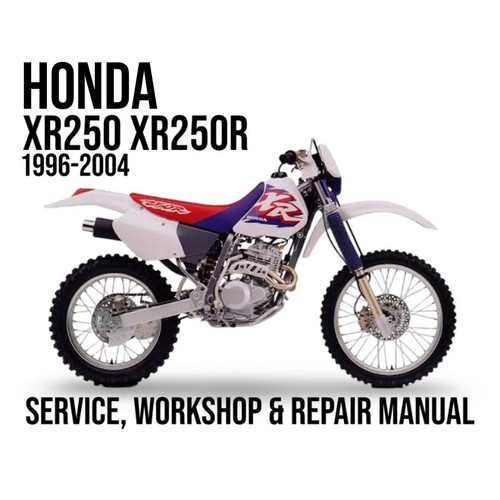 Honda xr250r xr250 1996 - honda,