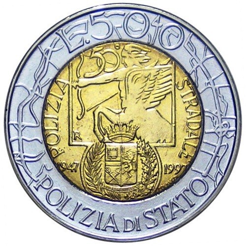 500 lire 1997 polizia - lire,