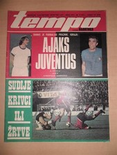 AJAX-JUVENTUS 73 UEFA Champions League finale Johan Cruyff TEMPO rivista rara