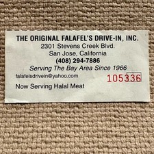 Biglietto Falafel's Drive-In