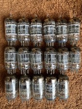 1950/s 2 x matched 5814 ge triple mica D getter nos new same code tube rohre top