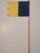 Bandierina carta Porta Santo Spirito Giostra Saracino - 24x17 asta legno 55 cm