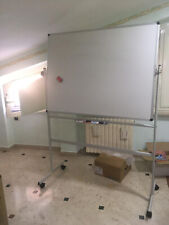 Lavagna Magnetica Cancellabile Bianca su ruote 120 x 90