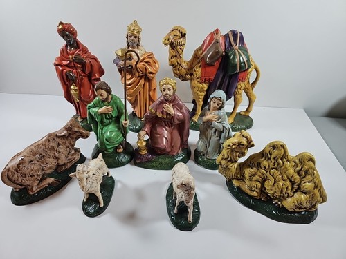 Vintage italian nativity set - vintage,