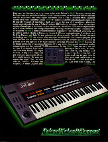 Vintage anni roland 8p - 80, jx-8p