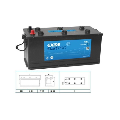 Batteria exide start pro - batteria,