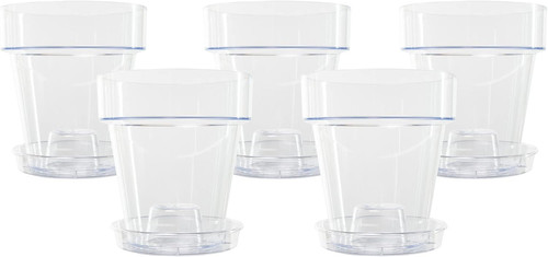 Vaso per orchidee trasparente - orchidee,