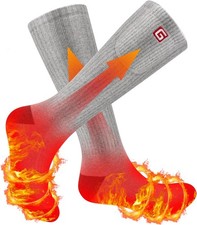 Svpro Calzini riscaldabili elettrici Ricaricabili Calzini Termici Taglia L