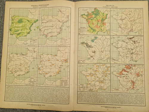 Carta geografica spagna - carta,